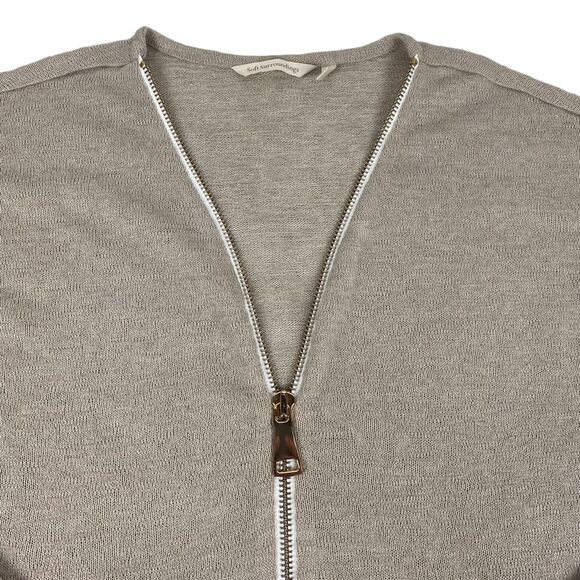 Soft Surroundings Women's Valentina Zip Sweater size Medium - Picture 5 of 6
